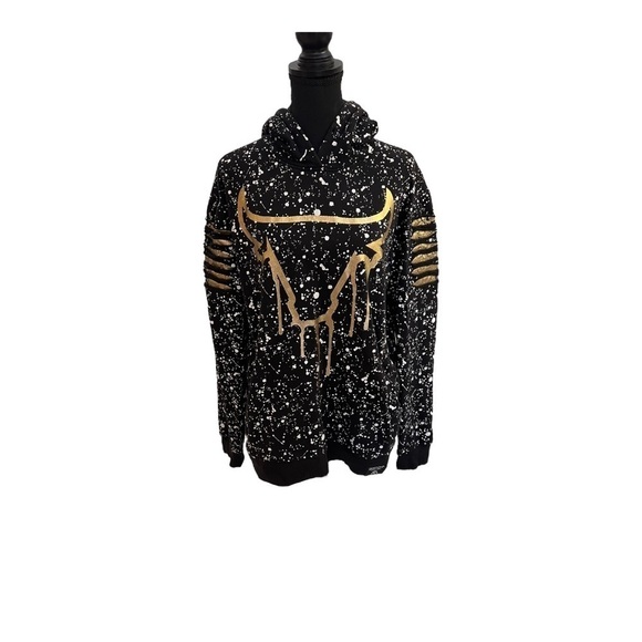 Switch Remarkable Splattered Bull Hoodie Large - Picture 1 of 10